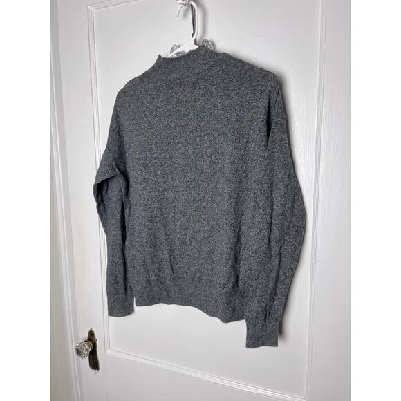Old Navy Women's Dark Heather Gray Mock Neck Slouchy Boxy Sweater Small - Picture 3 of 4